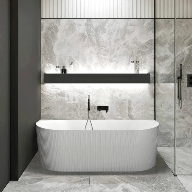 Otti Avoca Massa 1500 Back To Wall Bath, Matte White , Default Title