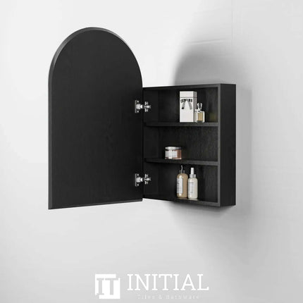 Otti Archie Black Oak Wall Mounted Shaving Cabinet 900X610X120 , Default Title