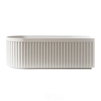 Diana 1500 Fluted Corner Bathtub Matte White Non-Over Flow 1500X750X580 ,