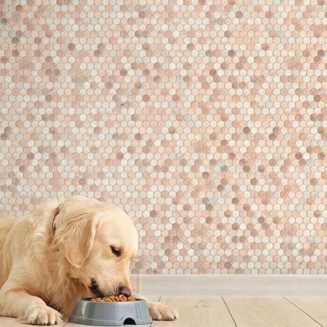 Avon Rosa Portogallo Penny Round Honed 23X23