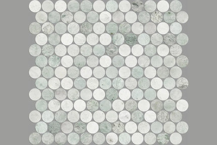 Avon Ming Green Penny Round Honed 23X23