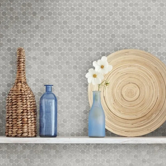 Avon New Grey Penny Round Honed 23X23