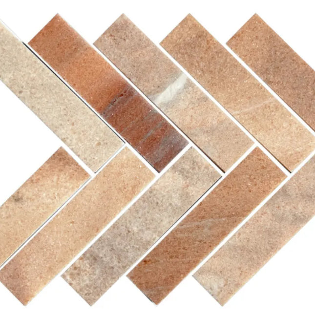 Avon Rosa Portogallo Herringbone Honed 35X150