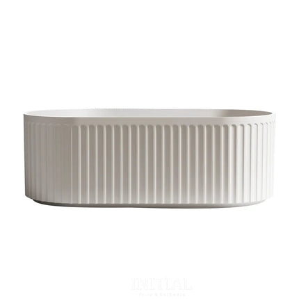 Diana 1700 Fluted Freestanding Bathtub Matte White Non-Over Flow 1700X800X580 ,