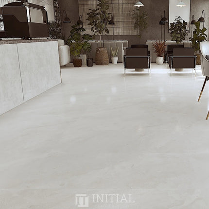 Marble Look Tile Austral White Matt 600X1200 ,