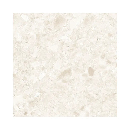 Terrazzo Look Water Stone Ivory Matt 600X600