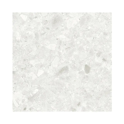 Terrazzo Look Water Stone Silver Matt 600X600