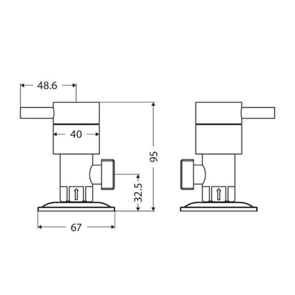 Fienza Isabella Washing Machine Outlets, Tap Assemblies ,