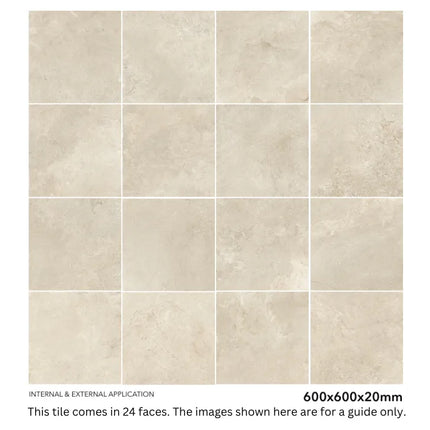 Cirrus Beige Paver 600X600X20