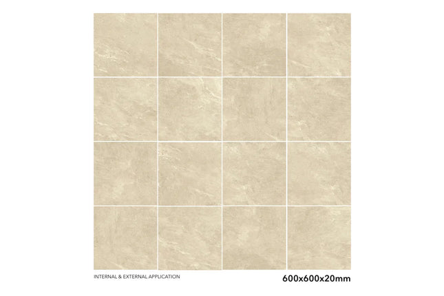 Stony Beige Paver 600X600X20