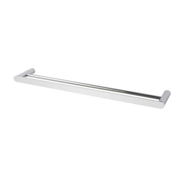 Hash Double Towel Rail 600mm Brushed Nickel , Default Title