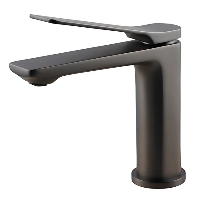 Bathroom Hash Series Basin Mixer Brushed Gunmetal Grey ,