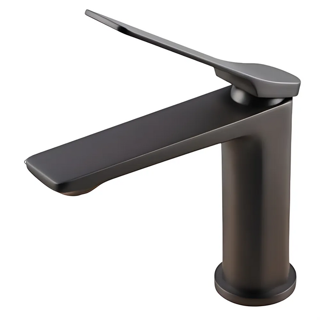 Bathroom Hash Series Basin Mixer Brushed Gunmetal Grey ,