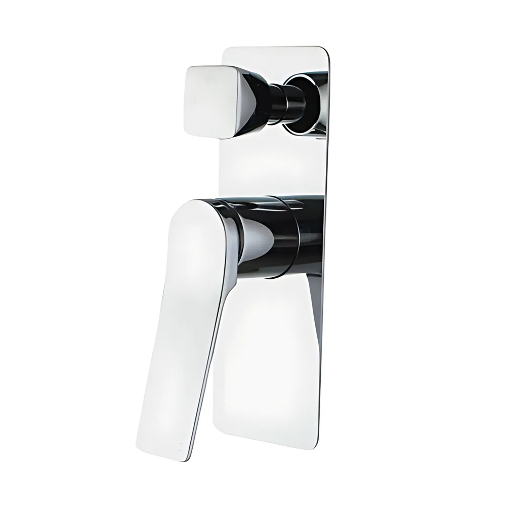 Chrome Bathroom Hash Shower Wall Mixer with Diverter ,