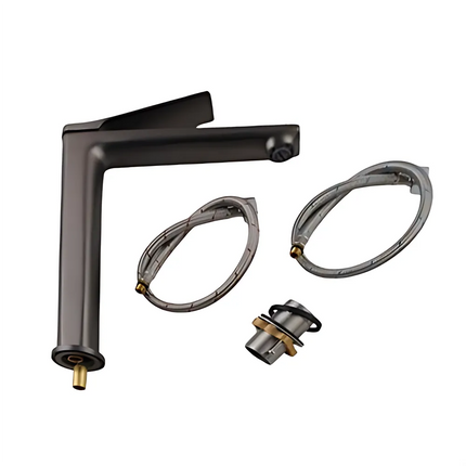 Bathroom Hash Above Counter Basin Mixer Gunmetal Grey ,