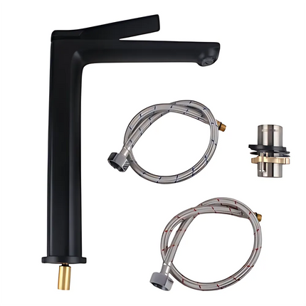 Bathroom Hash Series Tall Basin Mixer Black ,