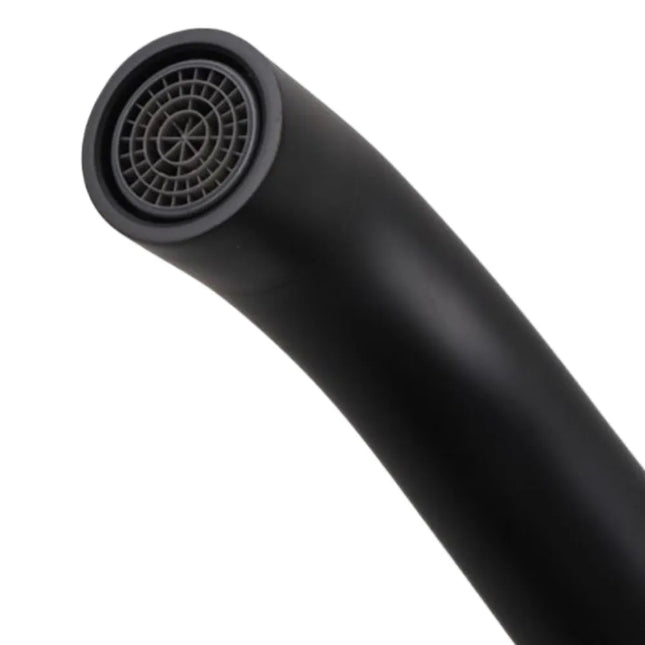 Bathroom Louis Lever Series Curved Bath Wall Spout Black ,