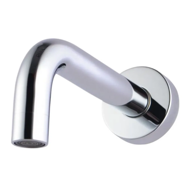 Bathroom Louis Lever Series Curved Bath Wall Spout Chrome ,