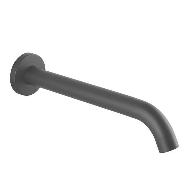 Gunmetal Grey Bathroom Round Petra Wall Spout & Mixer ,