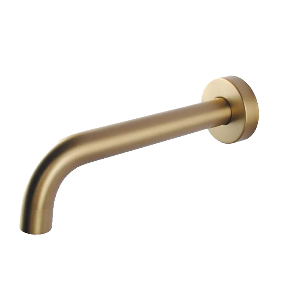 Bathroom Petra Series Wall Bath Spout Brushed Yellow Gold ,