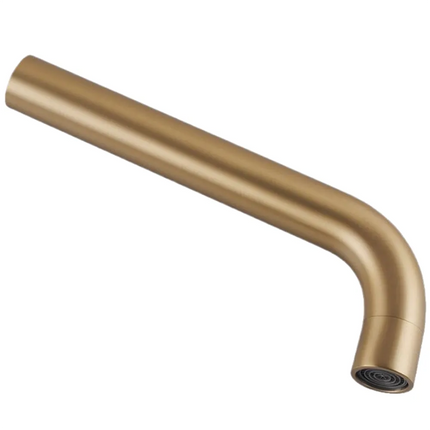 Bathroom Petra Series Wall Bath Spout Brushed Yellow Gold ,