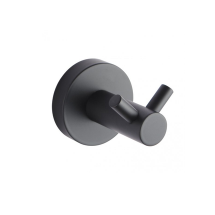 Louis Lever Double Wall Hook Matt Black ,