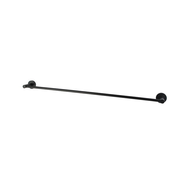 Louis Lever Single Towel Rail 790mm Matt Black , Default Title