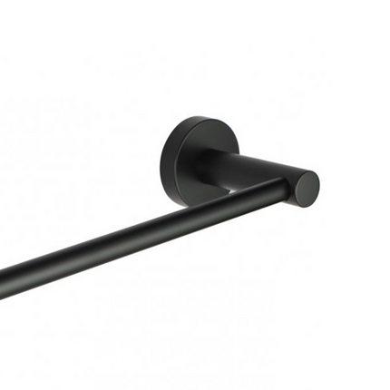 Louis Lever Single Towel Rail 790mm Matt Black ,