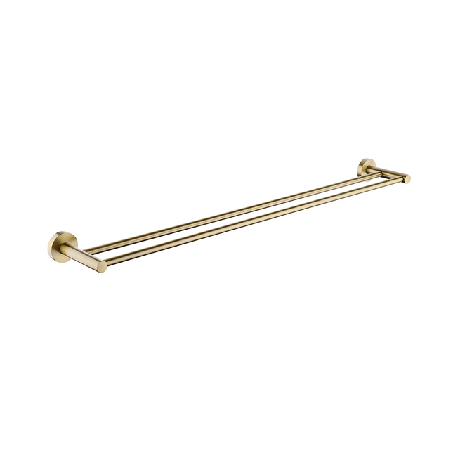 Petra Double Towel Rail 790mm Gold , Default Title