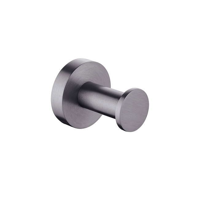 Petra Round Robe Hook Gunmetal Grey , Default Title