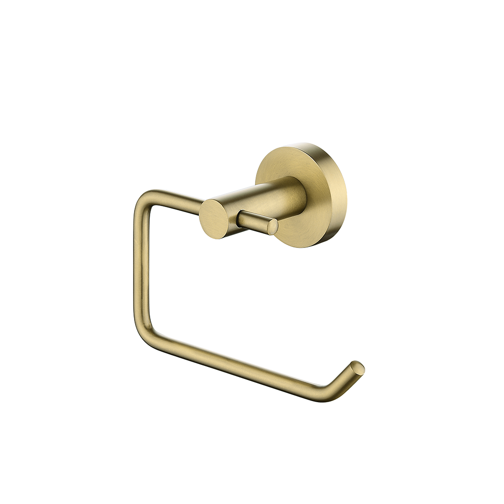 Petra Round Toilet Roll Holder Gold ,