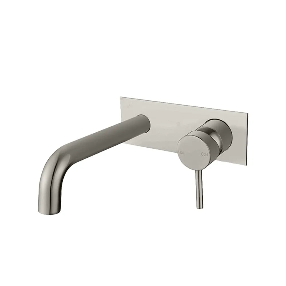 Bathroom Petra Bathtub Wall Mixer with Spout Brushed Nickel ,