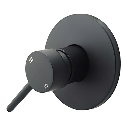 Bathroom Petra Shower Wall Mixer Black ,