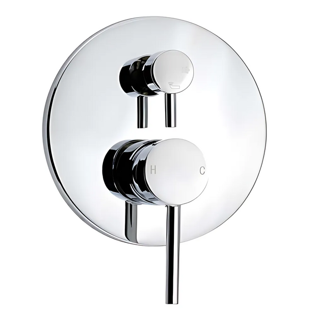 Bathroom Petra Shower Wall Mixer with Diverter Chrome ,