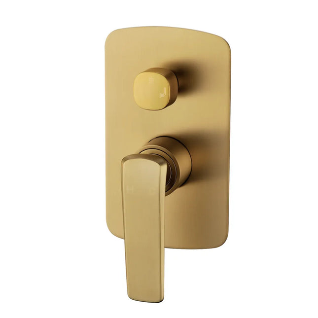 Yellow Gold Bathroom Speranza Wall Mixer with Diverter ,