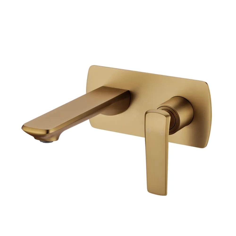 Yellow Gold Bathroom Speranza Wall Mixer with Spout ,