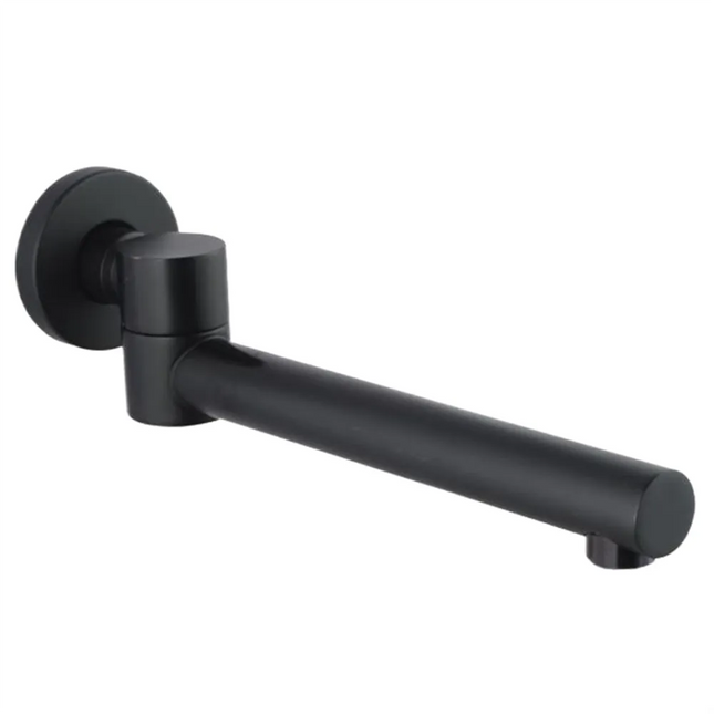 Bathroom Louis Lever Series Bath Wall Spout Black ,