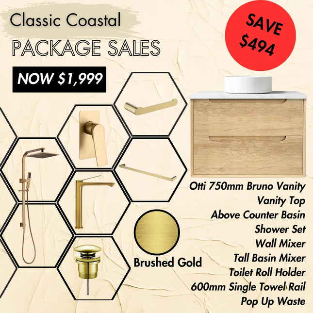 Bathroom Package Sale 02 Classic Coastal , 750mm