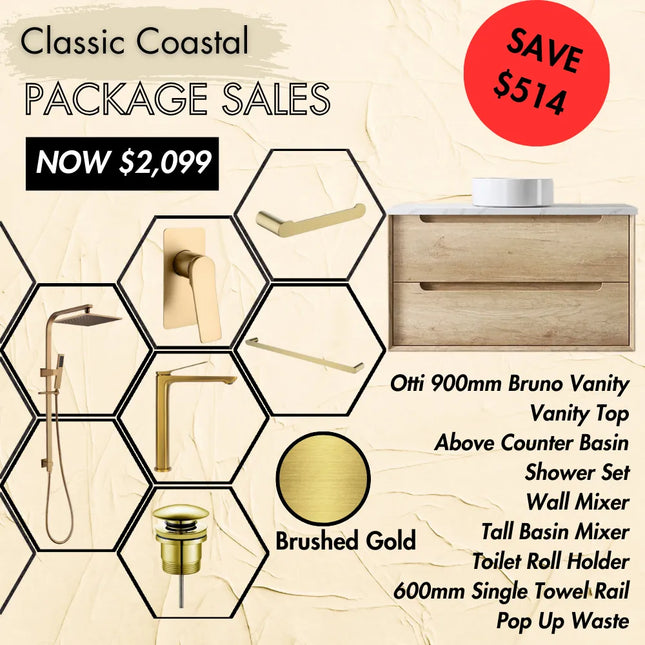 Bathroom Package Sale 02 Classic Coastal , 900mm