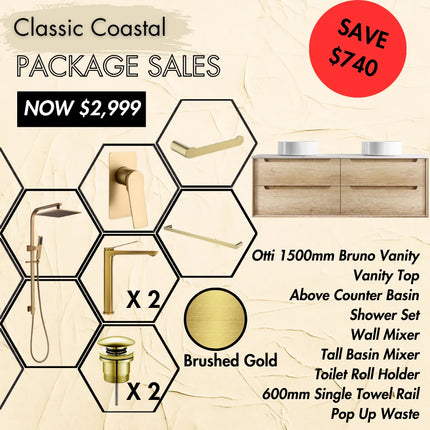 Bathroom Package Sale 02 Classic Coastal , 1500mm