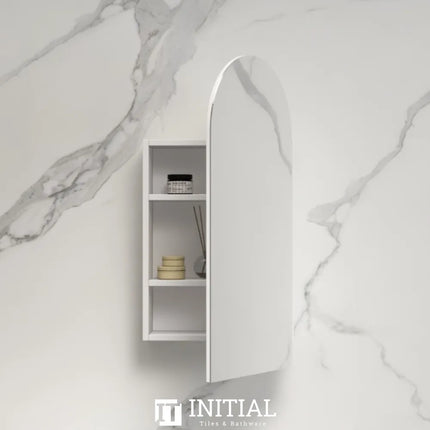 Anbi Arch Shaving Cabinet Matte White 550X900X116 , Default Title