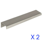 Brushed Nickel - 200mm X 2