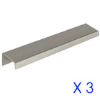 Brushed Nickel - 200mm X 3