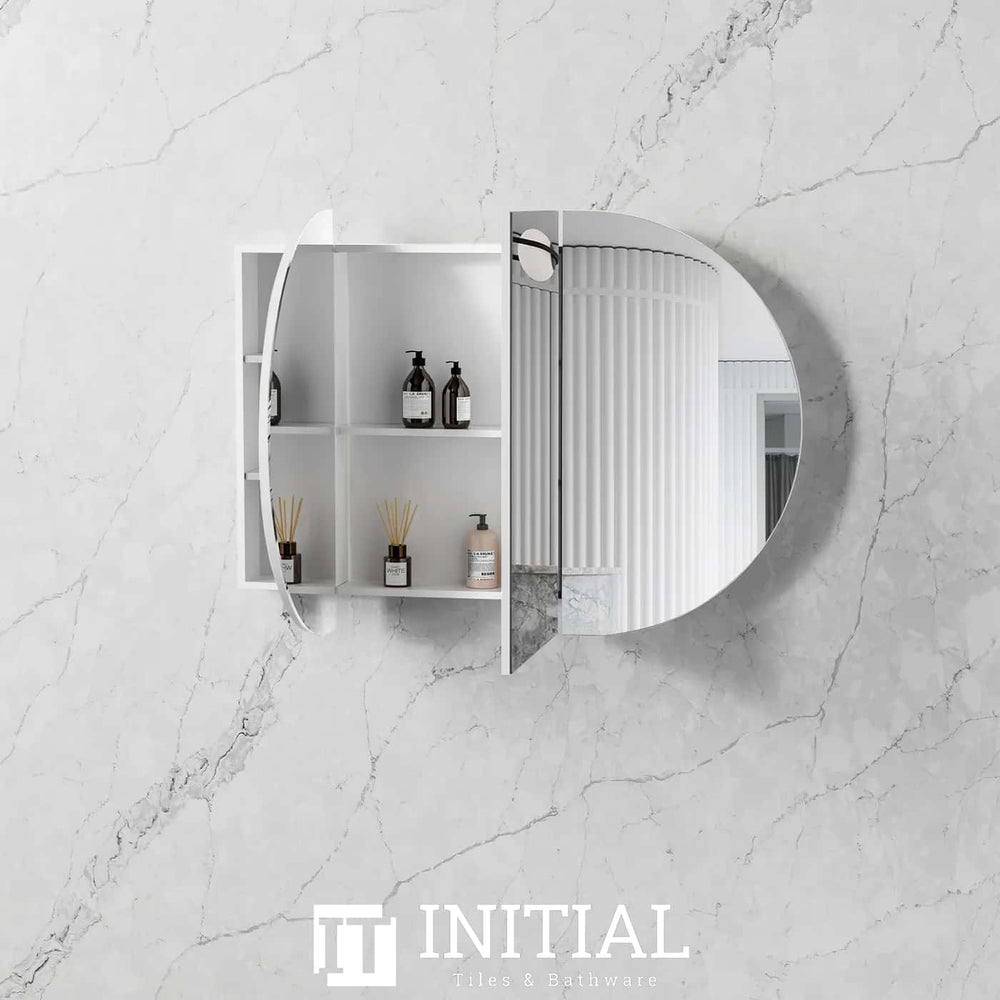 Otti Bondi Matte White Wall Mounted Shaving Cabinet with 3 Doors 1200X750X146 , Default Title