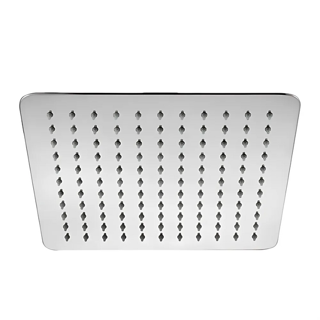 Add Square Shower Head 250mm Brushed Nickel , Round Edge