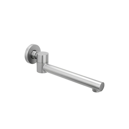 Round Bathtub/Basin Swivel Wall Spout Brushed Nickel ,