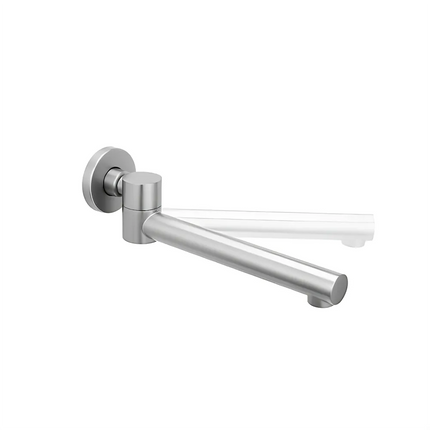 Round Bathtub/Basin Swivel Wall Spout Brushed Nickel ,