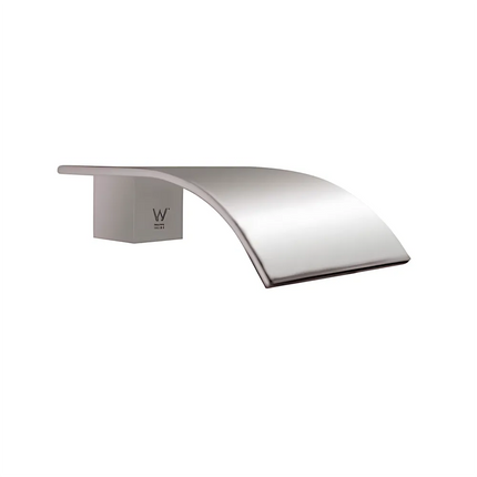Acsa Waterfall Bathtub/Basin Wall Spout Brushed Nickel ,