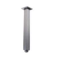 Square Ceiling Arm Shower Brushed Nickel , 600mm