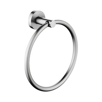Louis Lever Round Hand Towel Ring Brushed Nickel ,